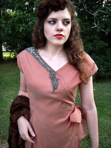 1943 Kimono Wrap Dress D40-3863