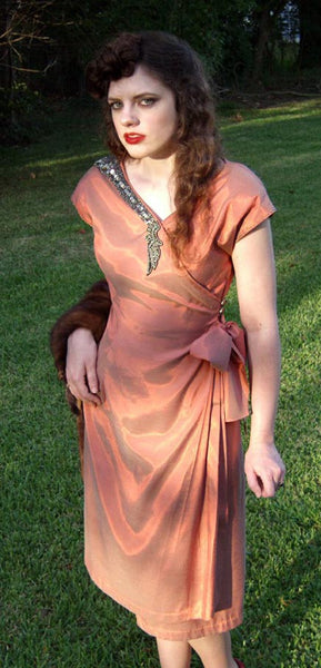 1943 Kimono Wrap Dress D40-3863