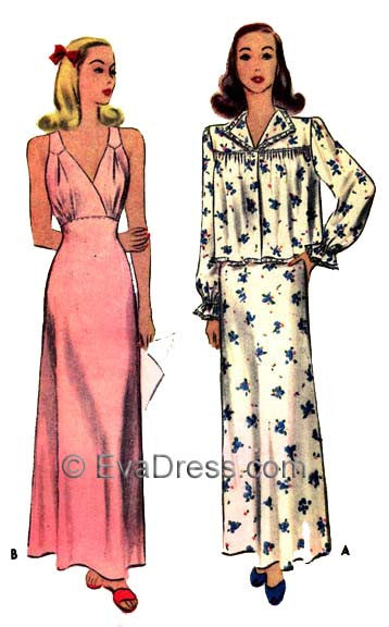 night dress patterns for ladies Ladies' Nightwear Sewing Patterns