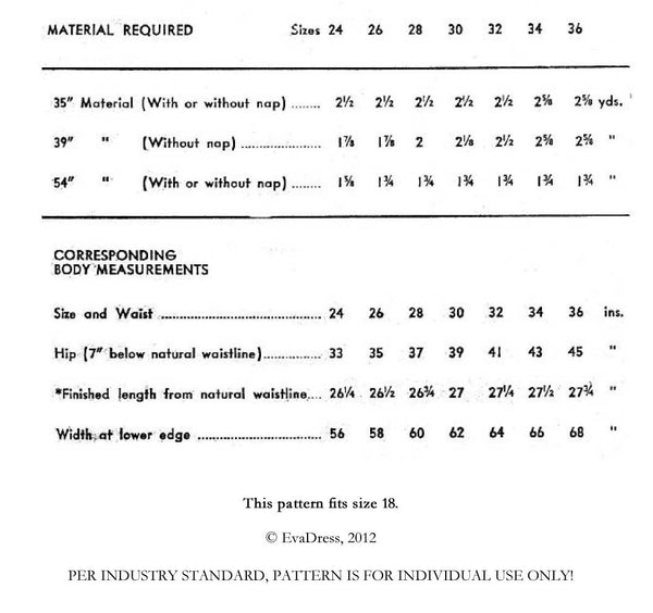 1944 Wrap Skirt, Sk40-5817