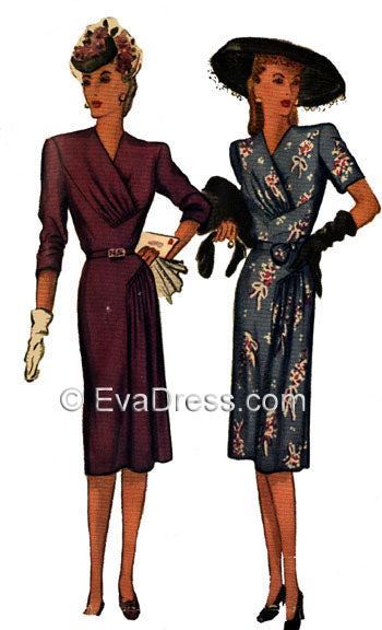 Pattern Tour D40-6000, 1945 Dresses
