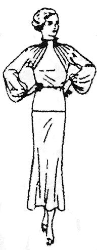 E-PATTERN 1935 Afternoon Frock E2655