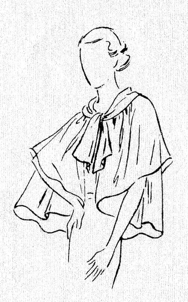 1935 Evening Gown, Cape and Slip E30-371