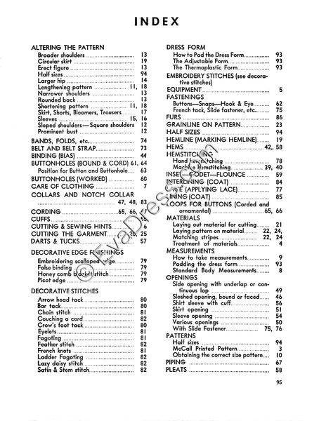 Reproduction 1946 McCall Sewing Booklet (Reproduction)