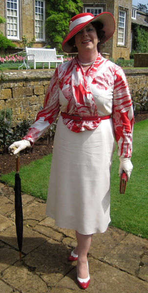 1935 Frock with Jabot D30-5281