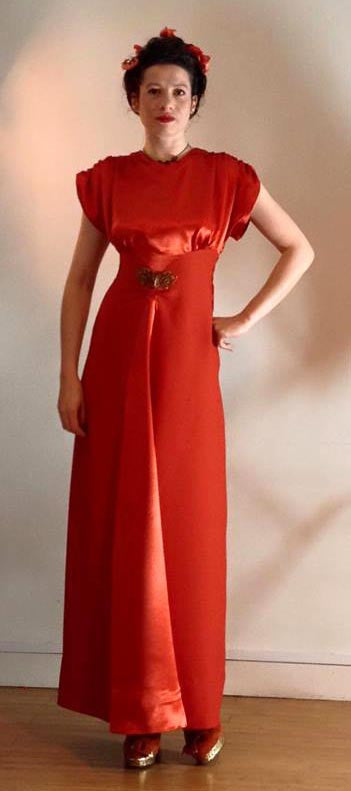 red dress 1946 Decked Out In Red, 1946 Style |