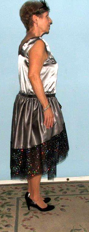robe de style evening dress Spectacular 1920's Silver Lam Robe De Style Evening Dress From Living Xtabay Vintage