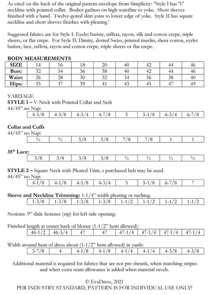 D30 Pattern 1938 Frocks D30-2636 – EvaDress Patterns