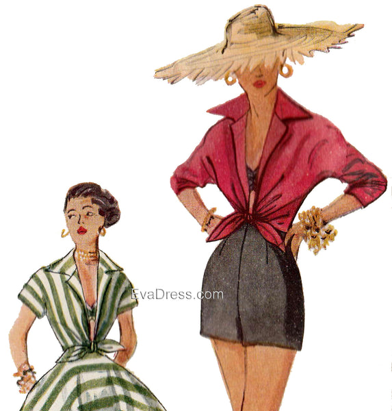 1953 Shorts, Bra, Skirt & Shirt Sp50-4310
