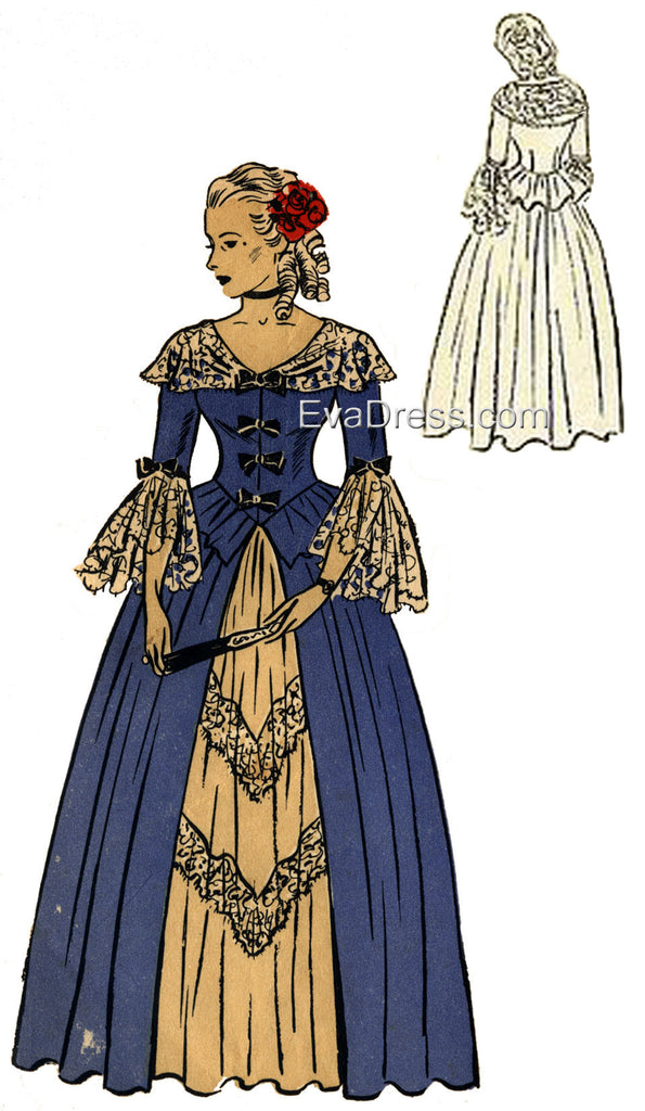 1939 Crinoline Costume Cos30-607 – EvaDress Patterns 1939 Crinoline Costume Cos30-607 – EvaDress Patterns