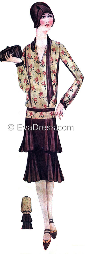 1929 Australian Day Dress D20-Aus โ EvaDress Patterns