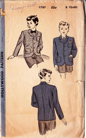 1939 Boy's Jacket, Original Hollywood 1787
